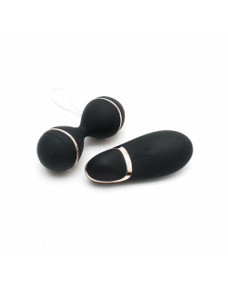 Bolas Kegel con Control Remoto y Estimulador Ibiza Negro