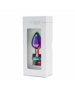 Plug anal con joya Arcoiris Pisa Rainbow