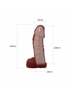 Baile Funda para Pene Wolftooth Color Marron