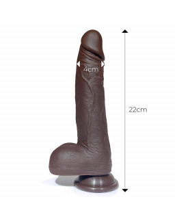 Severo Dildo Realista Turbo Shaking Thrusting Rotacion 360º Control Remoto Efecto Calor