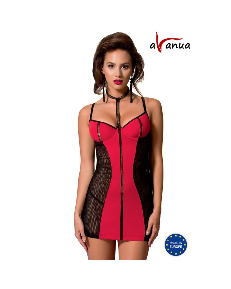 COLINE Chemise Rojo Negro