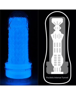 Masturbador Masculino Lumino Luz Azul