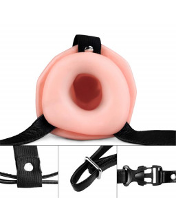 Arnes Unisex Pene Hueco con Vibracion