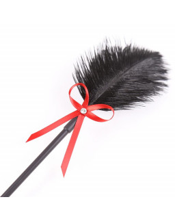 Plumas y Pala 2 en 1 36 cm Negro Rojo