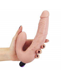 Doble Dildo Strapless Silicona USB