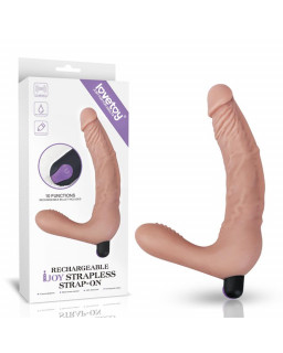 Doble Dildo Strapless Silicona USB