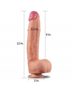 Dildo Nature 12 Dual Layer Natural