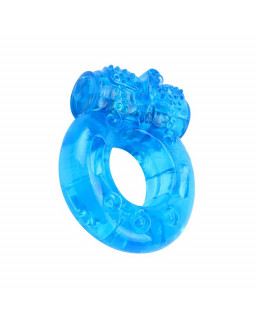 Anillo para el Pene y Vibracion 18 cm Azul