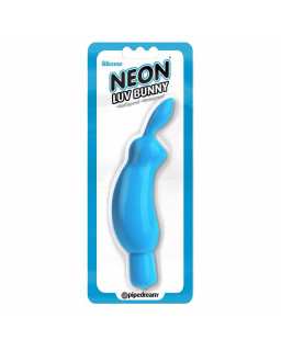 Neon Mini Vibrador Luv Bunny Azul