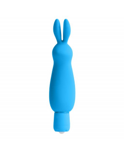 Neon Mini Vibrador Luv Bunny Azul