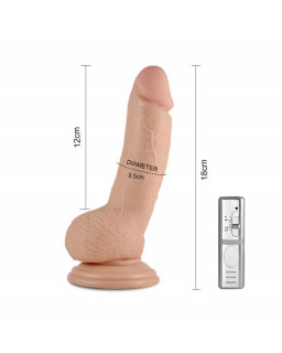 Dildo Real Extreme con Vibracion 7 Natural