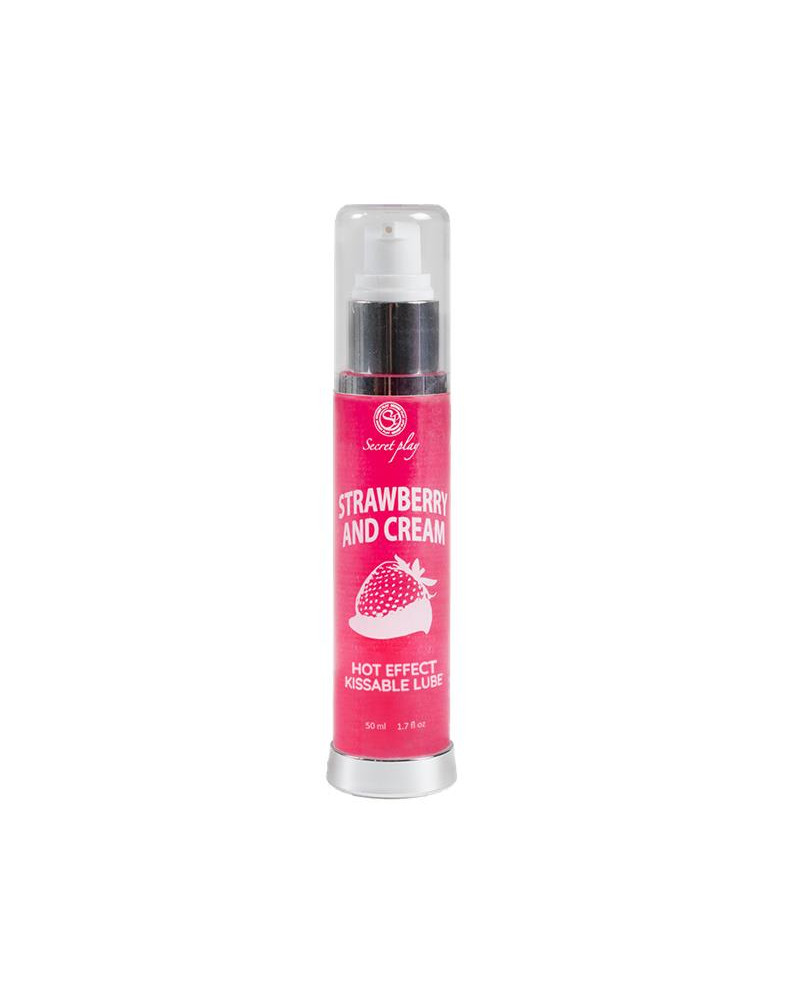 Secret Play Lubricante Efecto Calor Fresas con Nata 50 ml