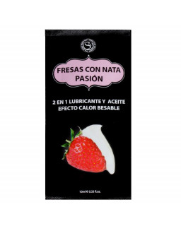 Secret Play Pack 12 Monodosis Lubricante Fresas con Nata