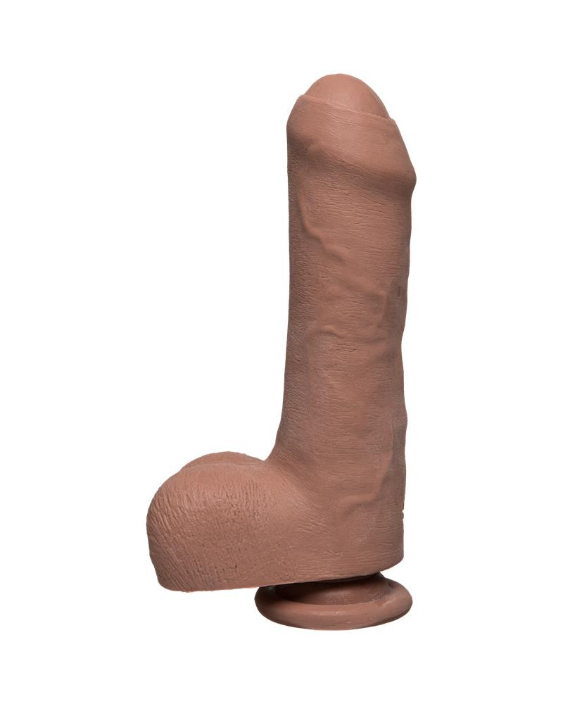 Dildo Dual Density Uncut D con Testiculos 7 Ultraskyn Caramel