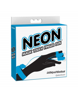 Neon Mini Vibrador para el Dedo Azul