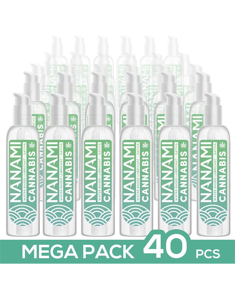 Pack de 40 Lubricante Base Agua Cannabis 150 ml