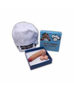 Set Gorro de Cocinero Broche y Estimulador