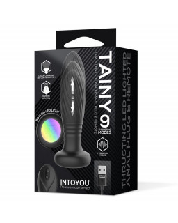 Tainy Plug Anal con Thrusting y Luces Led con Control Remoto