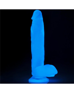 Dildo Lumino 10 Luz Azul