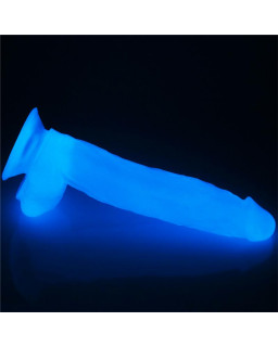 Dildo Lumino 10 Luz Azul