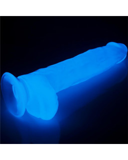 Dildo Lumino 10 Luz Azul