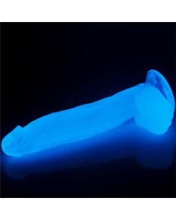 Dildo Lumino 10 Luz Azul