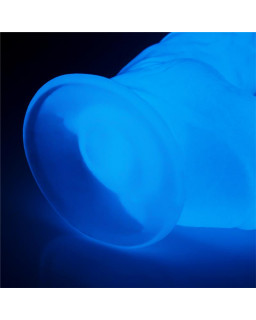 Dildo Lumino 10 Luz Azul