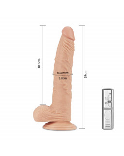 Dildo Real Extreme con Vibracion 95 Natural