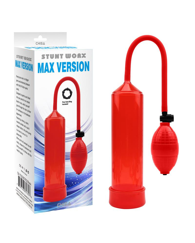 Bomba de Succion para el Pene MAX Version Rojo