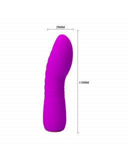 Vibrador Abner USB Silicona Purpura