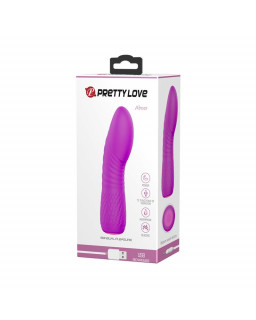 Vibrador Abner USB Silicona Purpura