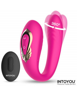 Lanty Vibrador para Parejas con Oscilacion 360º y Control Remoto