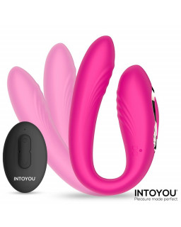 Lanty Vibrador para Parejas con Oscilacion 360º y Control Remoto