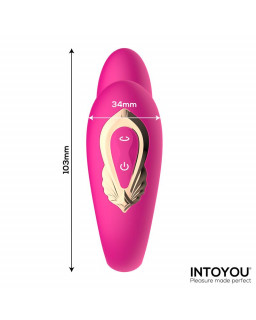 Lanty Vibrador para Parejas con Oscilacion 360º y Control Remoto