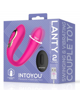 Lanty Vibrador para Parejas con Oscilacion 360º y Control Remoto