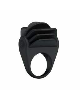 Pretty Love Anillo Vibrador Chester Color Negro