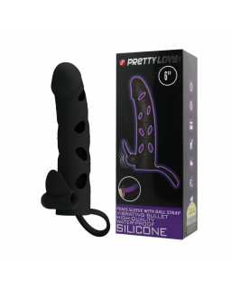 Funda para el Pene con Bala Color Negro