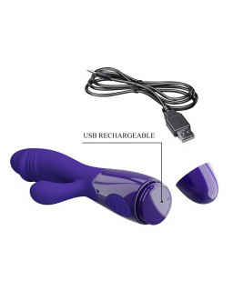 Snappy Youth Vibrador de Conejito 2 Motores