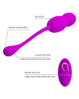 Callieri Huevo Vibrador con Thrusting y Control Remoto