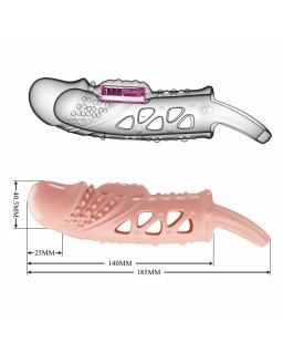 Funda para el pene con Vibracion