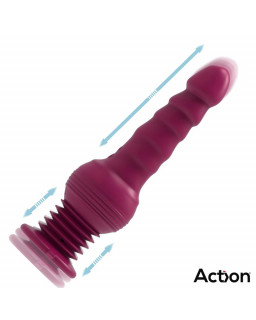 Rocket Vibrador con Thrusting Ultra Jet Thruster con Potente Ventosa