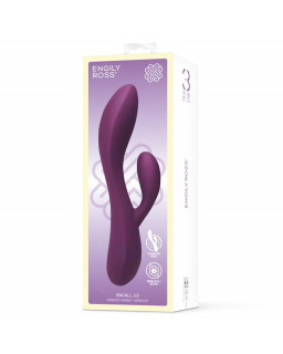 Bacall 20 Vibrador Silicona Liquida Inyectada Doble Motor USB Purpura