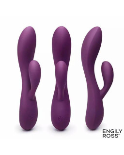 Bacall 20 Vibrador Silicona Liquida Inyectada Doble Motor USB Purpura