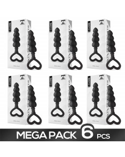 Pack de 6 Cuore Plug Anal Silicona