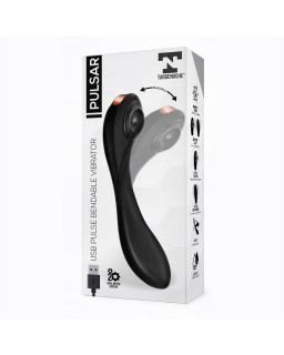 Pulsar Vibrador con Pulsacion y Esqueleto Articulado Silicona USB