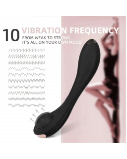 Pulsar Vibrador con Pulsacion y Esqueleto Articulado Silicona USB