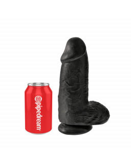 Dildo con Testiculos 9 Chubby Negro