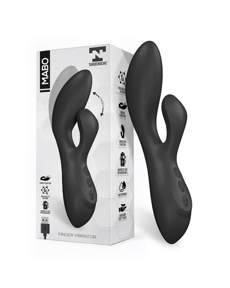 Mabo Vibrador Punto G Movimiento Finger Silicona Unibody