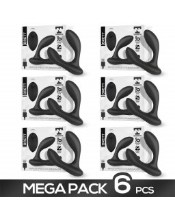 Pack de 6 Brett Masajeador Prostatico Control Remoto USB Silicona