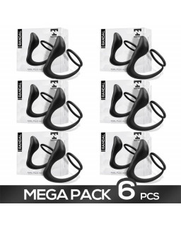 Pack de 6 Randal Plug Anal con Anillo para el Pene